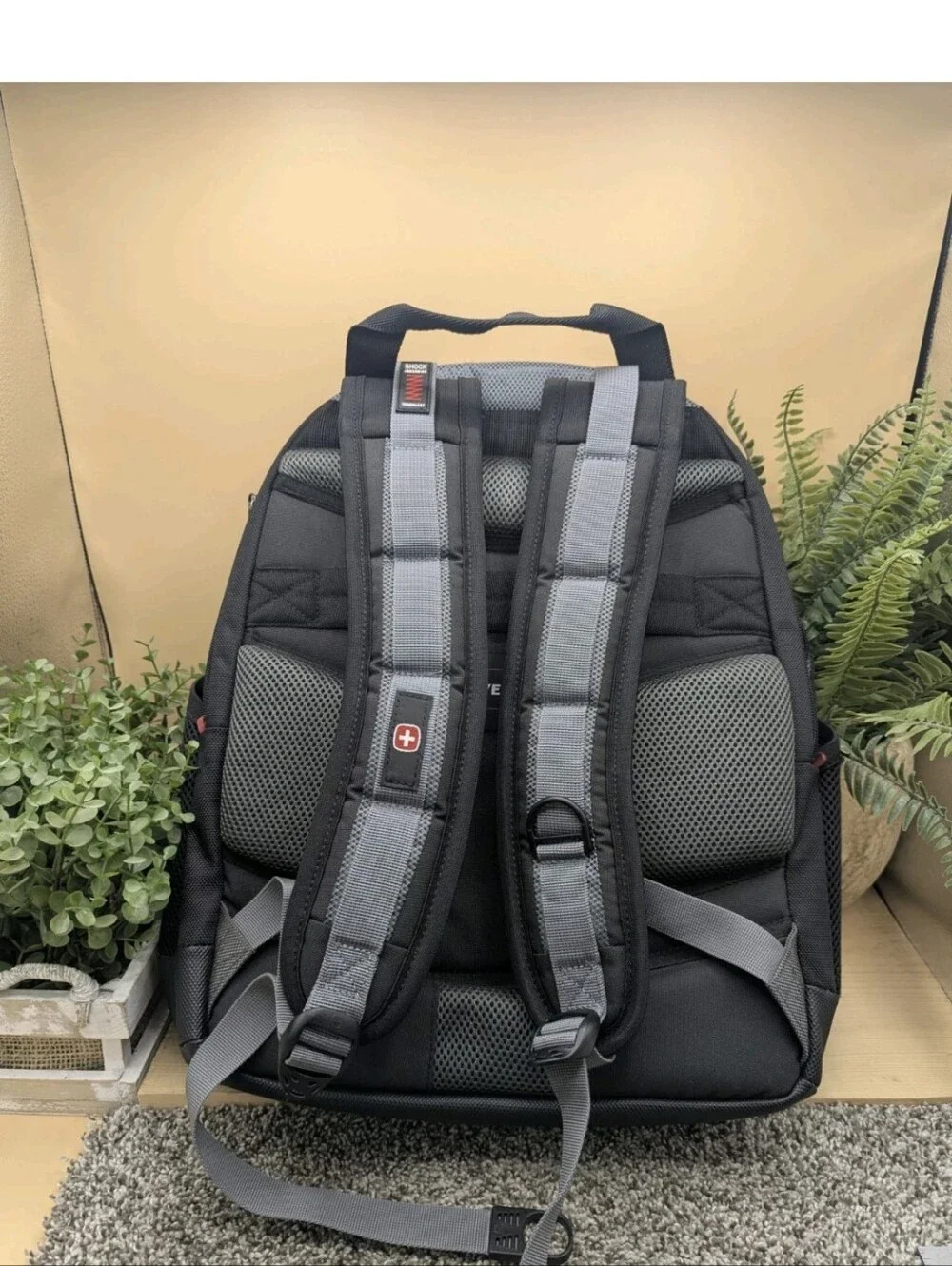 Wenger Synergy Multi Pocket Zip Around Back Pack Black New W Tags